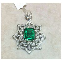 مدال زمرد جواهر